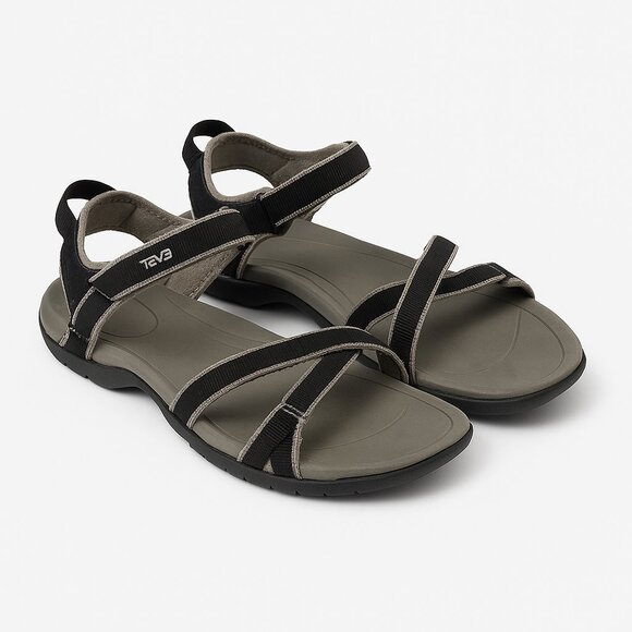 Teva Verra Womens Adjustable Strap Sport Sandals Black Gray Comfort 9.5 Gorpcore - Picture 2 of 11